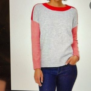 Loft women’s color-block sweater Size M